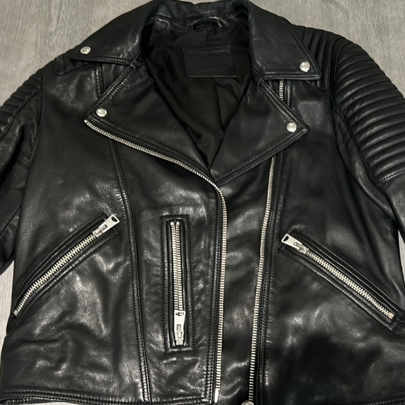 All Saints Jackets & Blazers - All saints leather jacket kimber